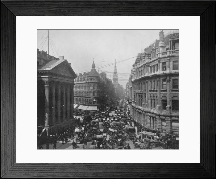 Framed Print : The Mansion House and Cheapside, City of London, c1890 (1911). Artist: Photochrom Co Ltd of London Framed Print : The Mansion House and Cheapside, City of London, c1890 (1911). Artist: Photochrom Co Ltd of London