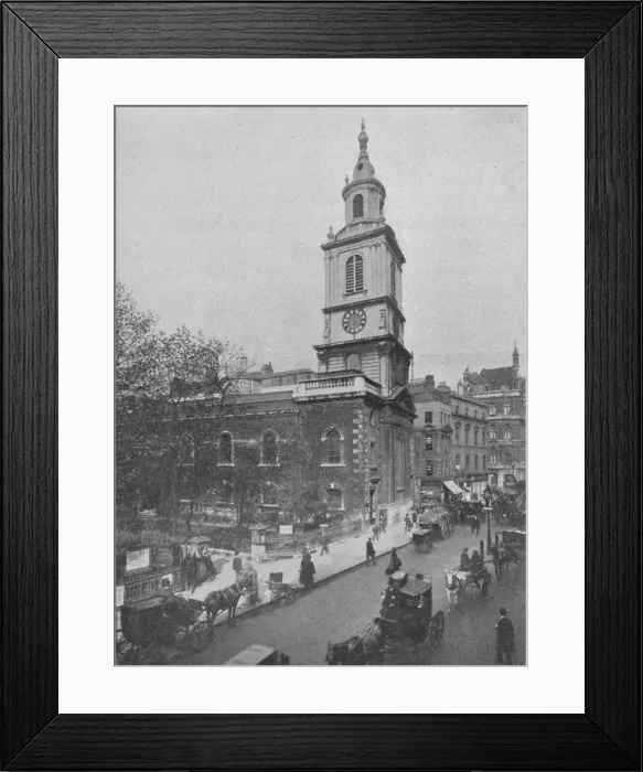 Framed Print : Church of St Botolph-without-Bishopsgate, City of London, c1890 (1911). Artist: Pictorial Agency Framed Print : Church of St Botolph-without-Bishopsgate, City of London, c1890 (1911). Artist: Pictorial Agency