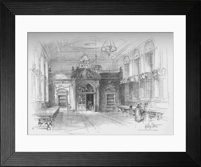 Framed Print : Interior of Stationers Hall, City of London, c1910 (1911). Artist: Hedley Hilton Framed Print : Interior of Stationers Hall, City of London, c1910 (1911). Artist: Hedley Hilton