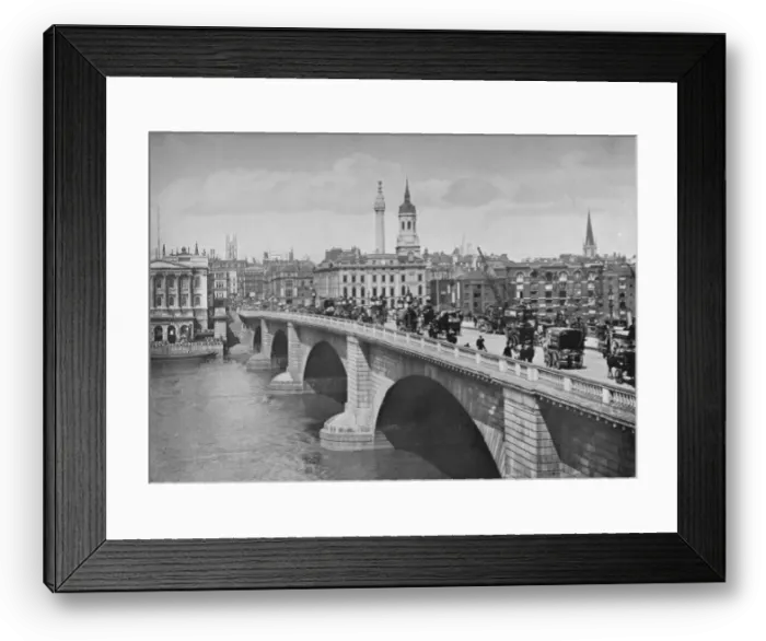 Framed Print : London Bridge, City of London, 1911. Artist: Pictorial Agency Framed Print : London Bridge, City of London, 1911. Artist: Pictorial Agency