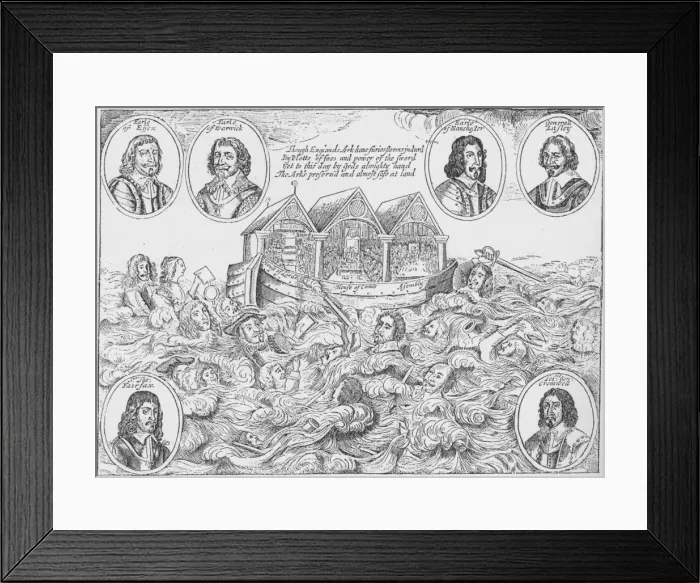 Framed Print : Englands Miraculous Preservation, 1646 (1903) Framed Print : Englands Miraculous Preservation, 1646 (1903)