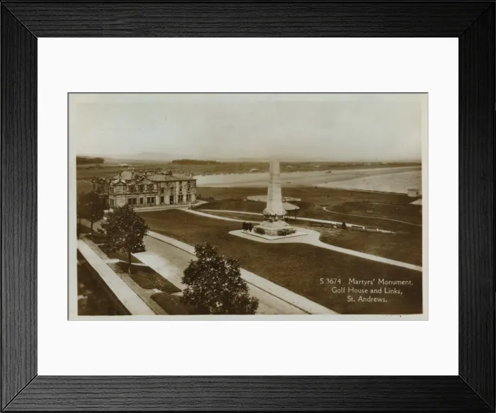 Framed Print : Martyrs Monument, Golf House and Links, St. Andrews, c1900 Framed Print : Martyrs Monument, Golf House and Links, St. Andrews, c1900