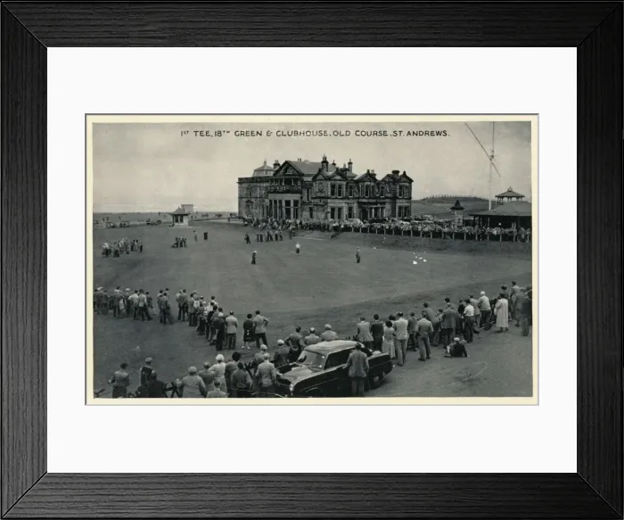 Framed Print : 1st Tee, 18th Green & Clubhouse, Old Course, St. Andrews, c1955 Framed Print : 1st Tee, 18th Green & Clubhouse, Old Course, St. Andrews, c1955