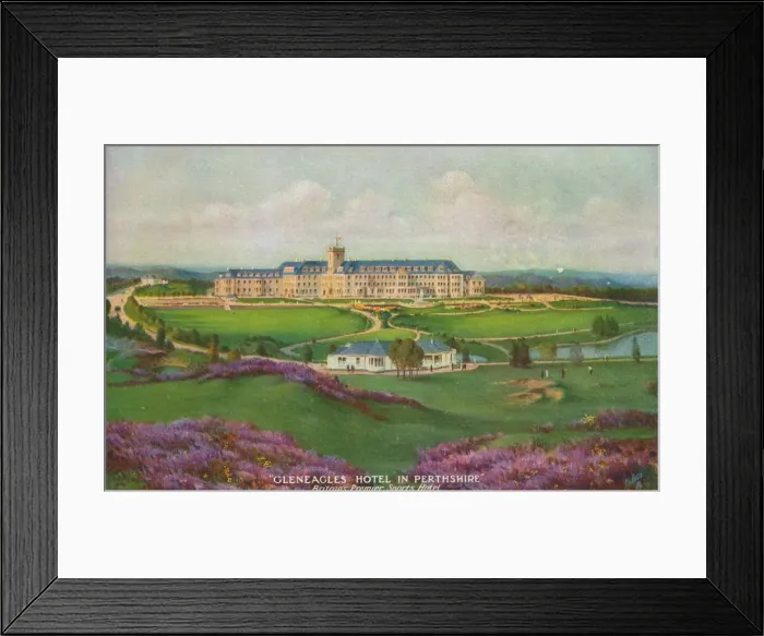 Framed Print : Gleneagles Hotel in Perthshire, c1930 Framed Print : Gleneagles Hotel in Perthshire, c1930