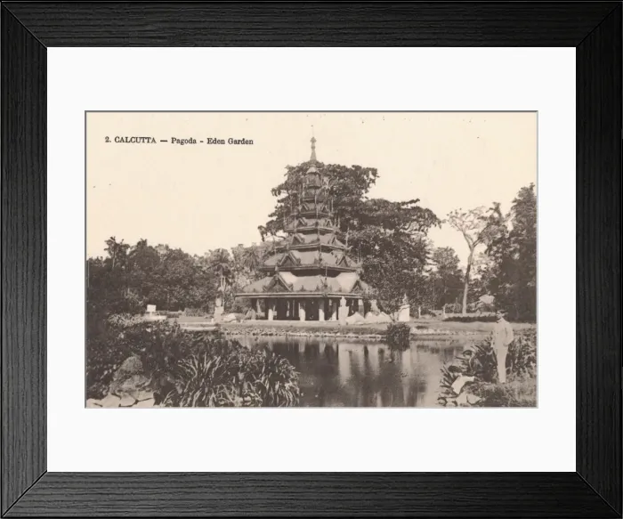 Framed Print : Calcutta - Pagoda - Eden Garden, c1900 Framed Print : Calcutta - Pagoda - Eden Garden, c1900