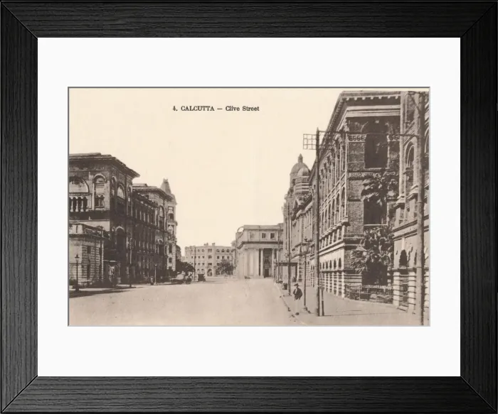 Framed Print : Calcutta - Clive Street, c1900 Framed Print : Calcutta - Clive Street, c1900