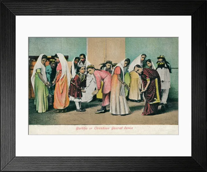 Framed Print : Garbha or Circutous Gurzat dance, c1910 Framed Print : Garbha or Circutous Gurzat dance, c1910
