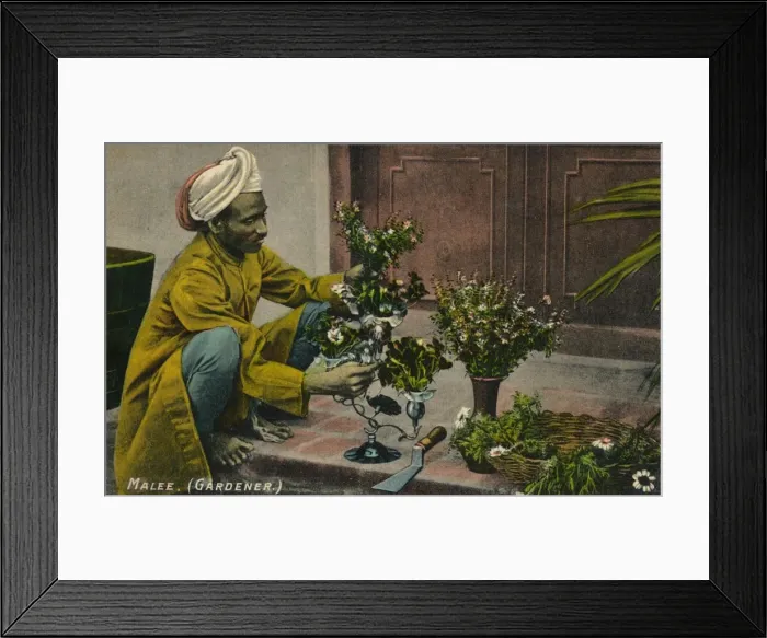 Framed Print : Malee (Gardener), c1900 Framed Print : Malee (Gardener), c1900