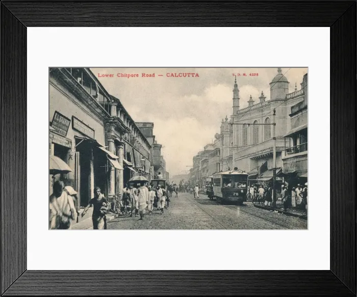 Framed Print : Lower Chitpore Road - Calcutta, c1910 Framed Print : Lower Chitpore Road - Calcutta, c1910