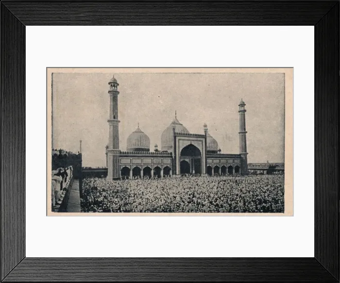 Framed Print : Jama Masjid, Delhi, c1900 Framed Print : Jama Masjid, Delhi, c1900
