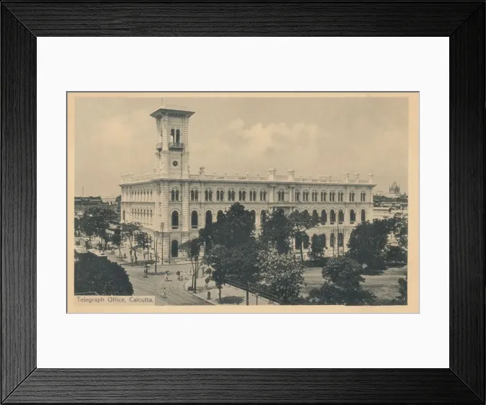 Framed Print : Telegraph Office, Calcutta, c1900. Artist: Johnston & Hoffmann Framed Print : Telegraph Office, Calcutta, c1900. Artist: Johnston & Hoffmann