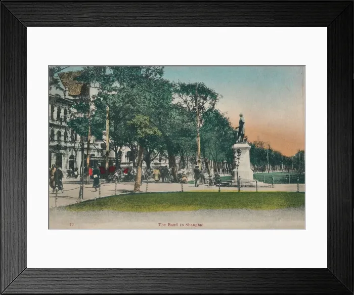 Framed Print : The Bund in Shanghai, c1910 Framed Print : The Bund in Shanghai, c1910
