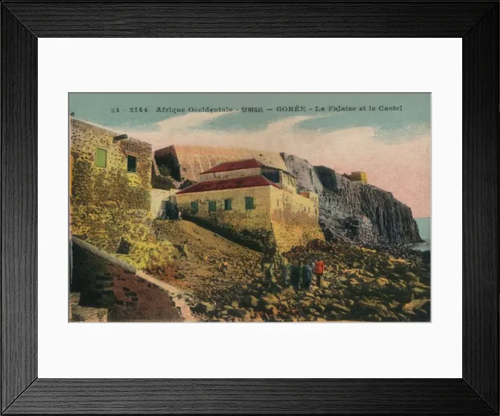 Framed Print : Afrique Occidentale -Senegal - Goree - La Falasise et le Castel, c1900 Framed Print : Afrique Occidentale -Senegal - Goree - La Falasise et le Castel, c1900