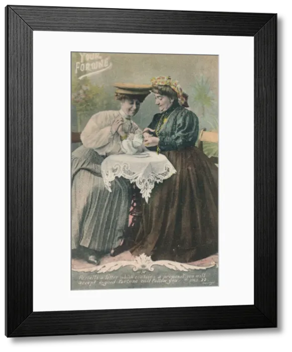 Framed Print : Your Fortune - Fortells a letter which contains a proposal, you will accept & good fortune will fol Framed Print : Your Fortune - Fortells a letter which contains a proposal, you will accept & good fortune will fol