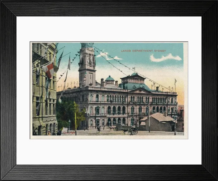 Framed Print : Lands Department Sydney, c1910 Framed Print : Lands Department Sydney, c1910
