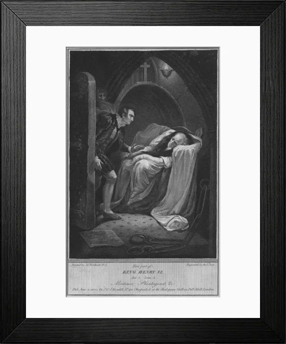 Framed Print : First part of King Henry VI. Act 2 Scene 5. Mortimer;Plantagenet, & c, 1800. Artist: Andrew Gray Framed Print : First part of King Henry VI. Act 2 Scene 5. Mortimer;Plantagenet, & c, 1800. Artist: Andrew Gray