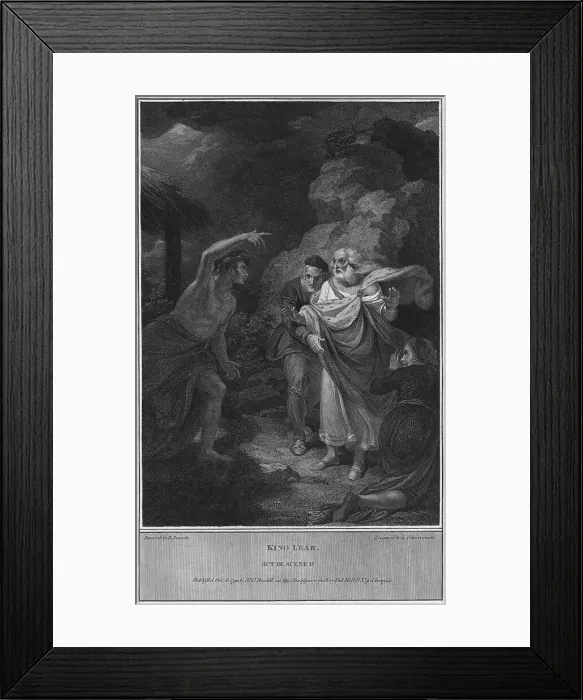 Framed Print : King Lear. Act III. Scene IV, 1792. Artist: Luigi Schiavonetti Framed Print : King Lear. Act III. Scene IV, 1792. Artist: Luigi Schiavonetti