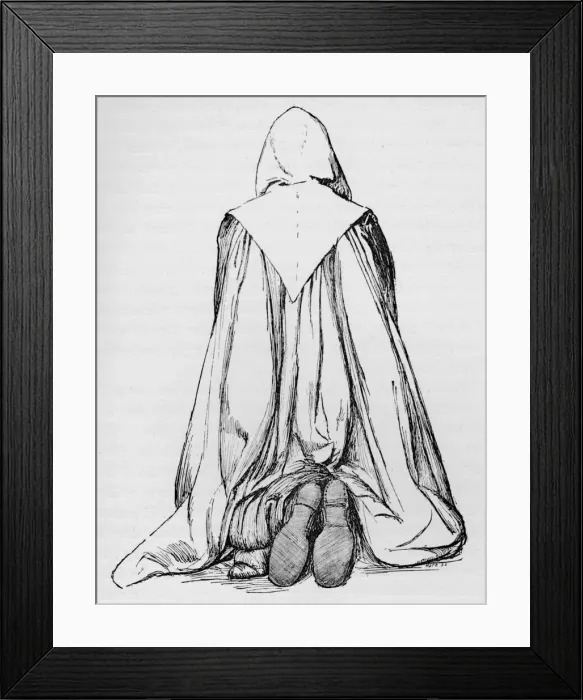 Framed Print : Monk of the Order of St. Benedict, c1897. Artist: William Patten Framed Print : Monk of the Order of St. Benedict, c1897. Artist: William Patten