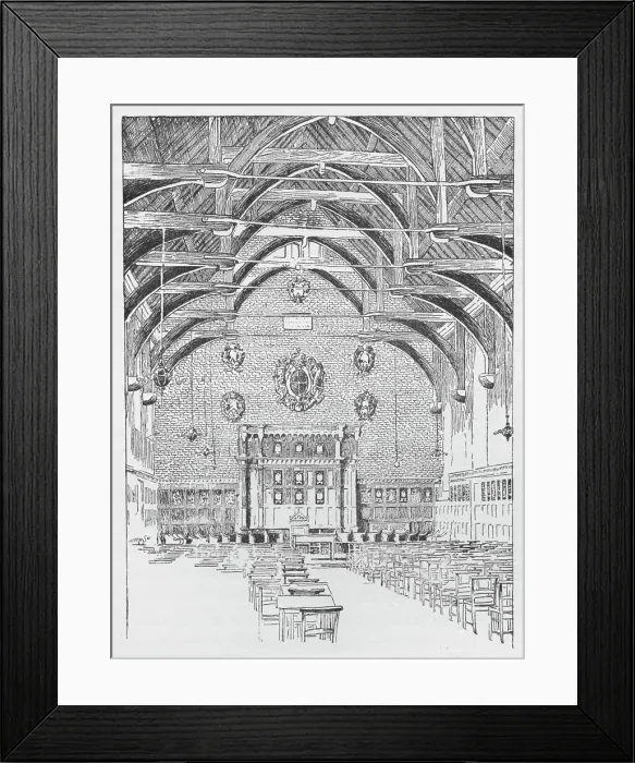 Framed Print : The Westminster Schoolroom, Formerly The Abbots Dormitory, c1897. Artist: William Patten Framed Print : The Westminster Schoolroom, Formerly The Abbots Dormitory, c1897. Artist: William Patten