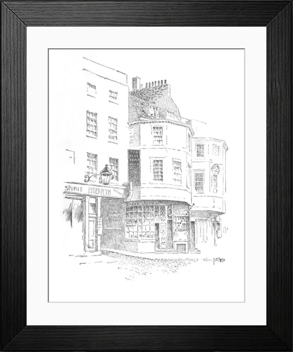 Framed Print : The Boars Head Inn, King Street, c1897. Artist: William Patten Framed Print : The Boars Head Inn, King Street, c1897. Artist: William Patten