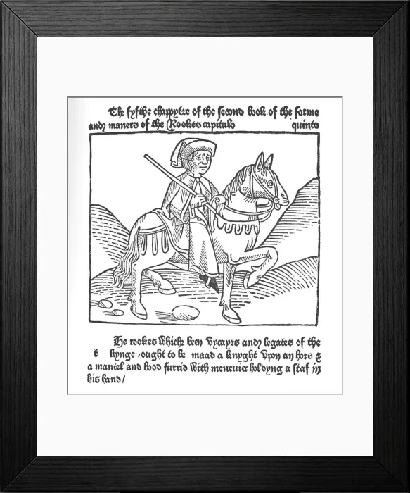 Framed Print : Facsimile of the Game and Playe of the Chesse, c1470 Framed Print : Facsimile of the Game and Playe of the Chesse, c1470