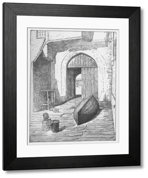 Framed Print : The Water Gate, New Palace Yard, c1897. Artist: William Patten Framed Print : The Water Gate, New Palace Yard, c1897. Artist: William Patten