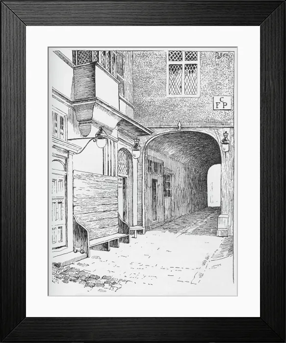 Framed Print : The Entrance to Speakers Ward as it appeared before the fire, c1897. Artist: William Patten Framed Print : The Entrance to Speakers Ward as it appeared before the fire, c1897. Artist: William Patten
