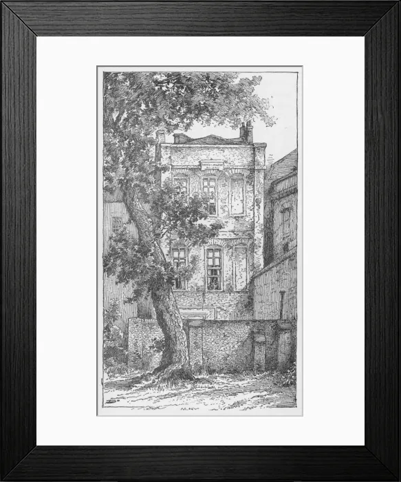 Framed Print : Miltons House in Petty France, c1897. Artist: William Patten Framed Print : Miltons House in Petty France, c1897. Artist: William Patten
