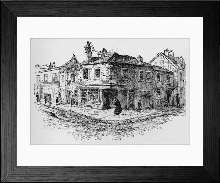 Framed Print : Old Pye Street and the Ragged School, c1897. Artist: William Patten Framed Print : Old Pye Street and the Ragged School, c1897. Artist: William Patten