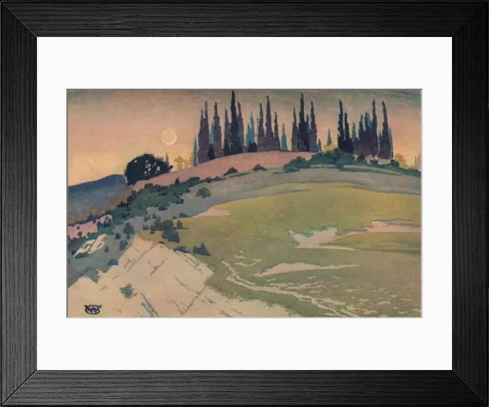 Framed Print : The Passing of the Crescent, Umbria, c1913, (1928). Artist: William Giles Framed Print : The Passing of the Crescent, Umbria, c1913, (1928). Artist: William Giles