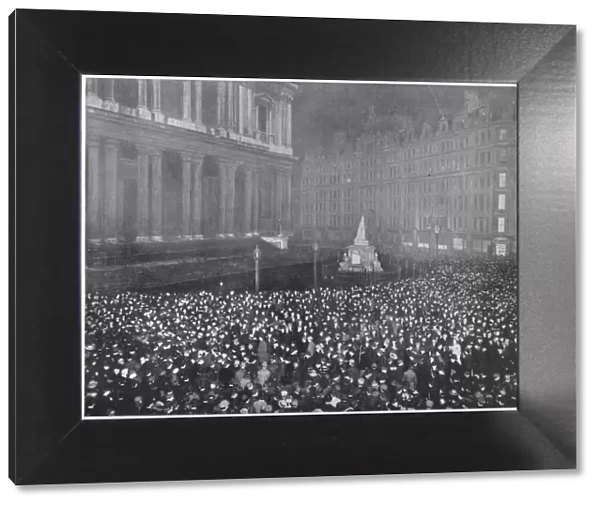 Twelve o clock on New Years Eve outside St Pauls Cathedral, London, c1902 (1903)
