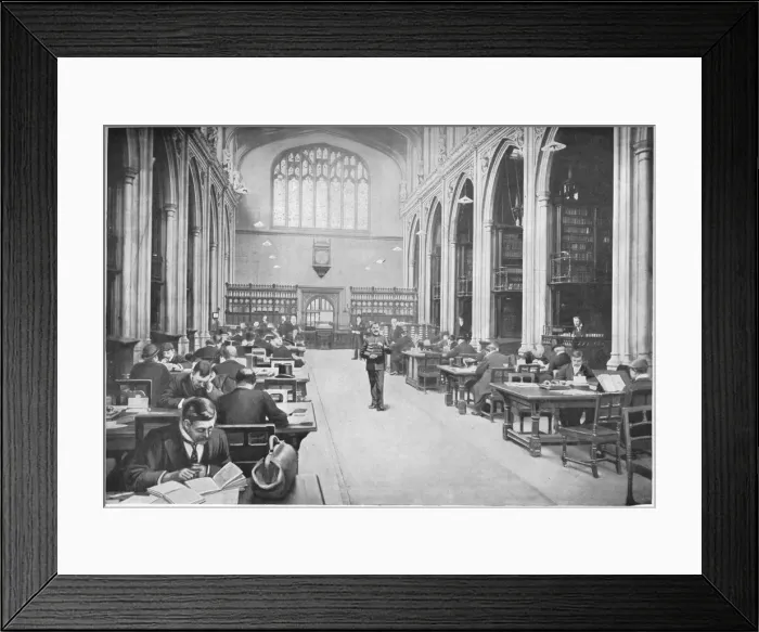 Framed Print : Reading room, Guildhall Library, City of London, c1903 (1903) Framed Print : Reading room, Guildhall Library, City of London, c1903 (1903)