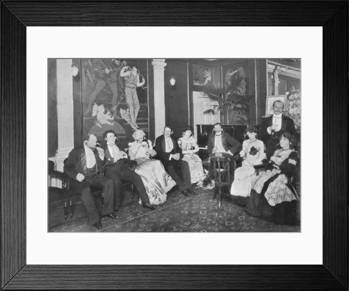 Framed Print : In the Electrophone Salon, Gerrard Street, London, c1903 (1903) Framed Print : In the Electrophone Salon, Gerrard Street, London, c1903 (1903)