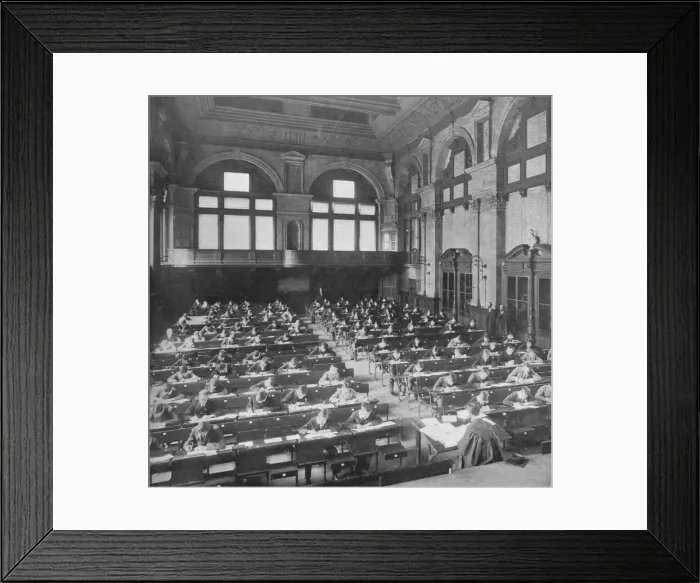 Framed Print : Pupils sitting an examination at the City of London School, c1903 (1903) Framed Print : Pupils sitting an examination at the City of London School, c1903 (1903)