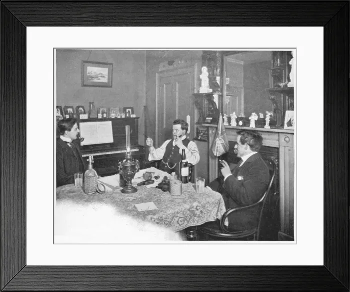 Framed Print : A bachelors quarters in a lodging house in the Temple, London, c1903 (1903) Framed Print : A bachelors quarters in a lodging house in the Temple, London, c1903 (1903)