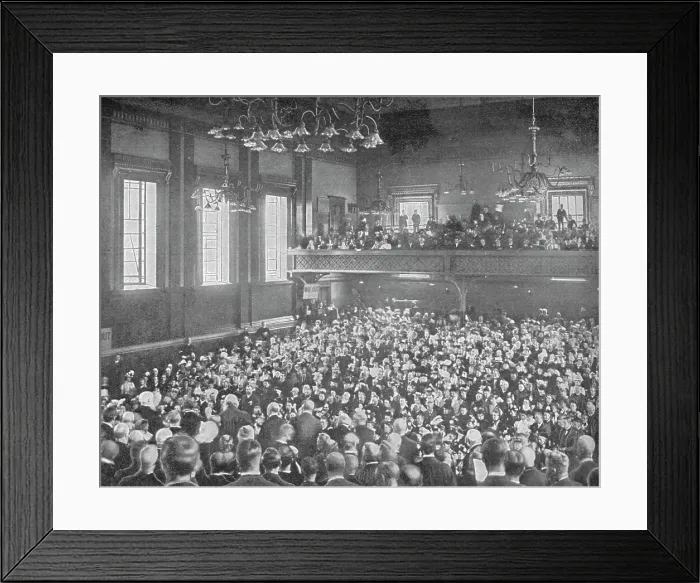 Framed Print : A May meeting, Exeter Hall, London, c1903 (1903) Framed Print : A May meeting, Exeter Hall, London, c1903 (1903)