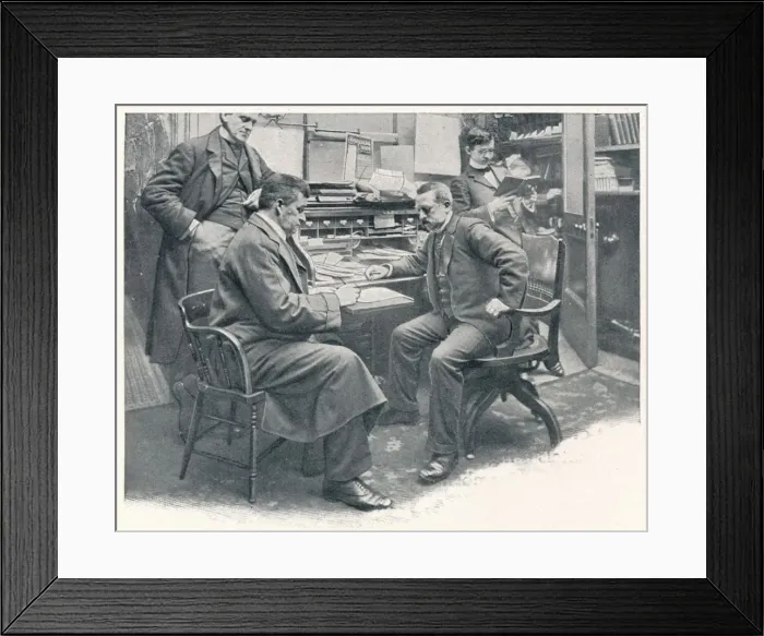Framed Print : In the Deputy Consul-Generals office at the American Consulate, London, c1903 (1903) Framed Print : In the Deputy Consul-Generals office at the American Consulate, London, c1903 (1903)