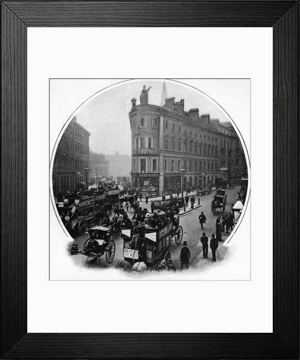 Framed Print : Queen Victoria Street (junction with Cannon Street), City of London, c1903 (1903) Framed Print : Queen Victoria Street (junction with Cannon Street), City of London, c1903 (1903)