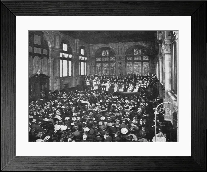 Framed Print : A concert at the Guildhall School of Music, London, c1901 (1901) Framed Print : A concert at the Guildhall School of Music, London, c1901 (1901)