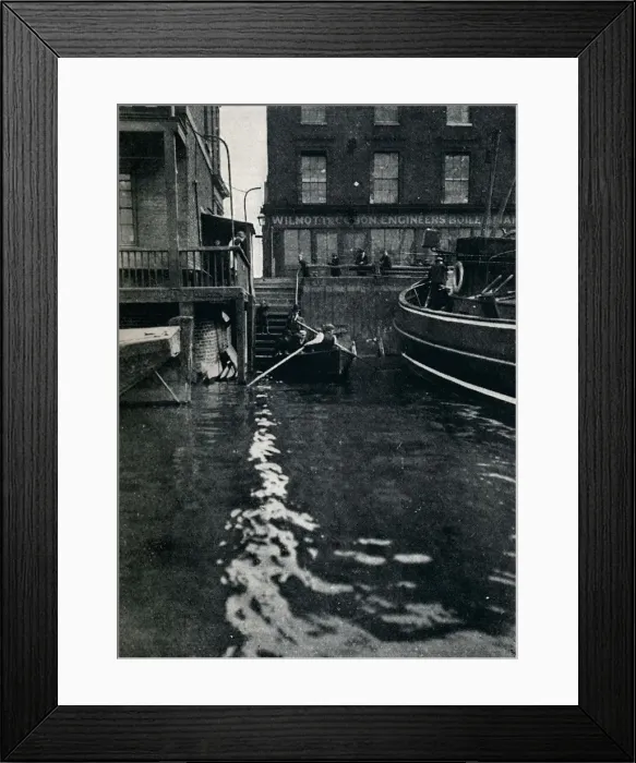 Framed Print : Leaving Battle Bridge Stairs, London, c1900 (1901) Framed Print : Leaving Battle Bridge Stairs, London, c1900 (1901)