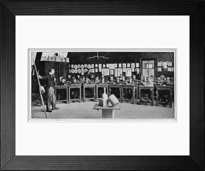 Framed Print : Model drawing at a Higher Grade school, London, c1900 (1901) Framed Print : Model drawing at a Higher Grade school, London, c1900 (1901)