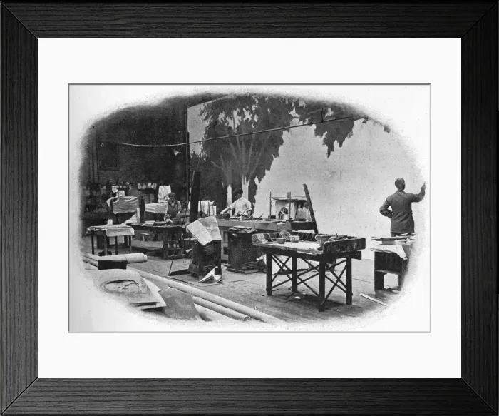 Framed Print : Scene painting, London, c1900 (1901) Framed Print : Scene painting, London, c1900 (1901)