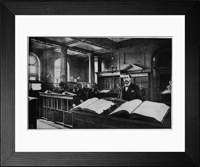 Framed Print : Public search room at the Probate Registry, Somerset House, London, c1901 (1901) Framed Print : Public search room at the Probate Registry, Somerset House, London, c1901 (1901)