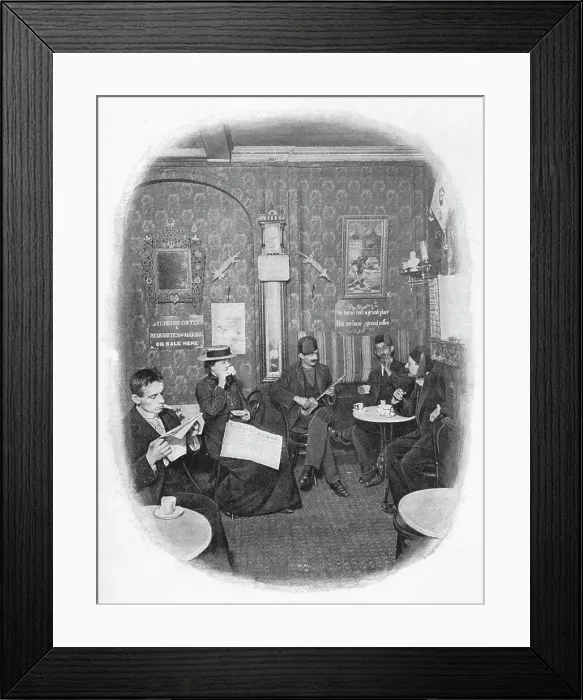 Framed Print : An Arab cafe, London, c1901 (1901) Framed Print : An Arab cafe, London, c1901 (1901)