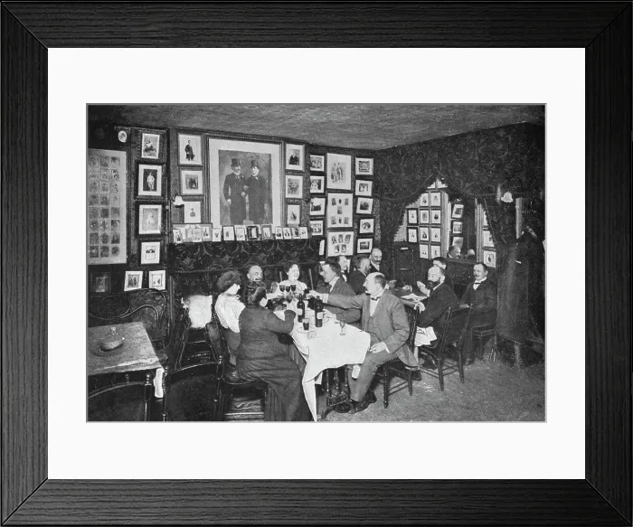 Framed Print : In the Artistes Club, London, c1901 (1901) Framed Print : In the Artistes Club, London, c1901 (1901)