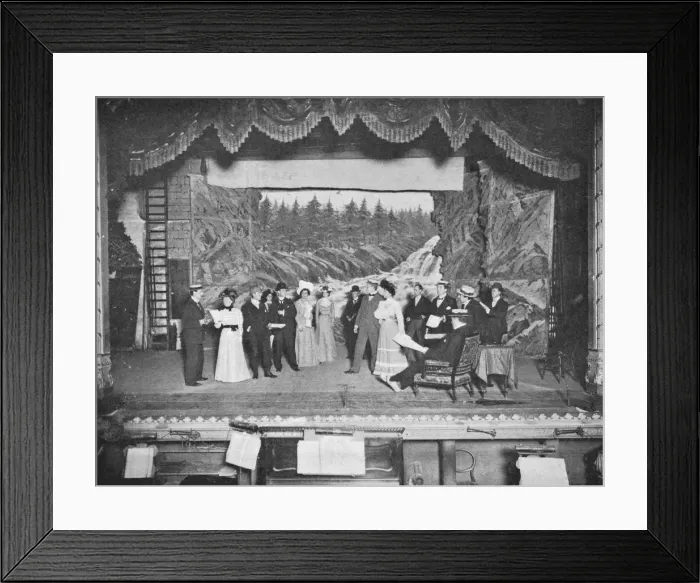 Framed Print : Rehearsing a play in ordinary dress, London, c1901 (1901) Framed Print : Rehearsing a play in ordinary dress, London, c1901 (1901)