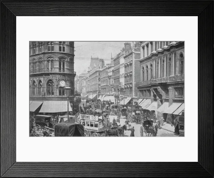 Framed Print : Cheapside from the Mansion House, City of London, c1900 (1901) Framed Print : Cheapside from the Mansion House, City of London, c1900 (1901)
