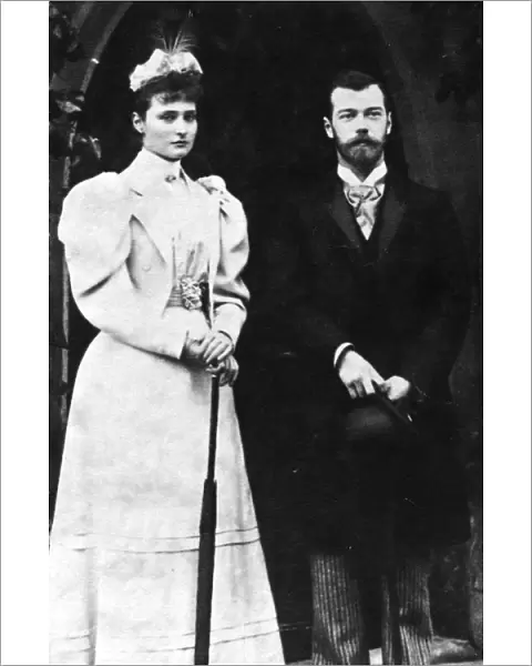 Tsarina Alexandra Feodorovna and Tsar Nicholas II of Russia, c1900