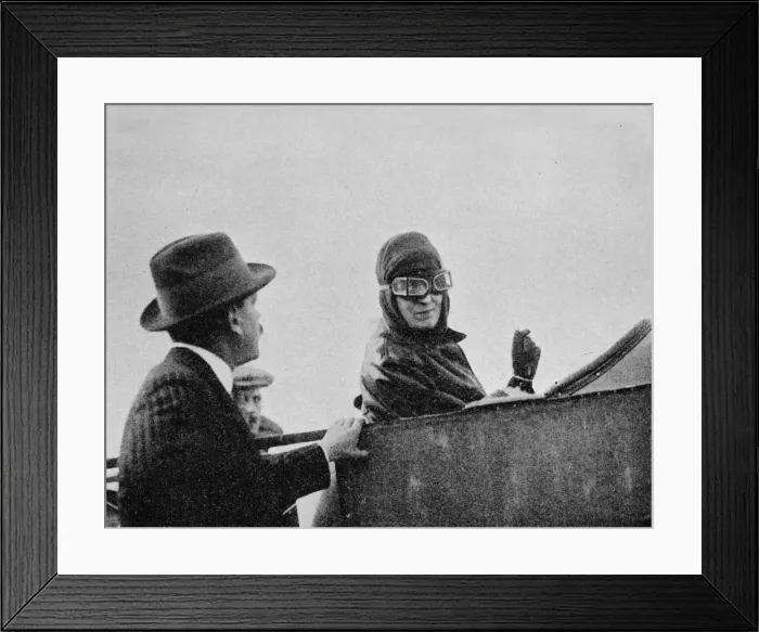 Framed Print : Miss Trehawke-Davies in the passengers seat of one of her Bleriot monoplanes, 1913 (1934). Artist: Flight Photo Framed Print : Miss Trehawke-Davies in the passengers seat of one of her Bleriot monoplanes, 1913 (1934). Artist: Flight Photo