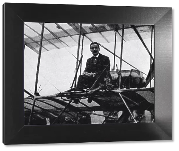 The First British pilot to break a world record: Captain Bertram Dickson, 1910 (1933). Artist: Flight Photo